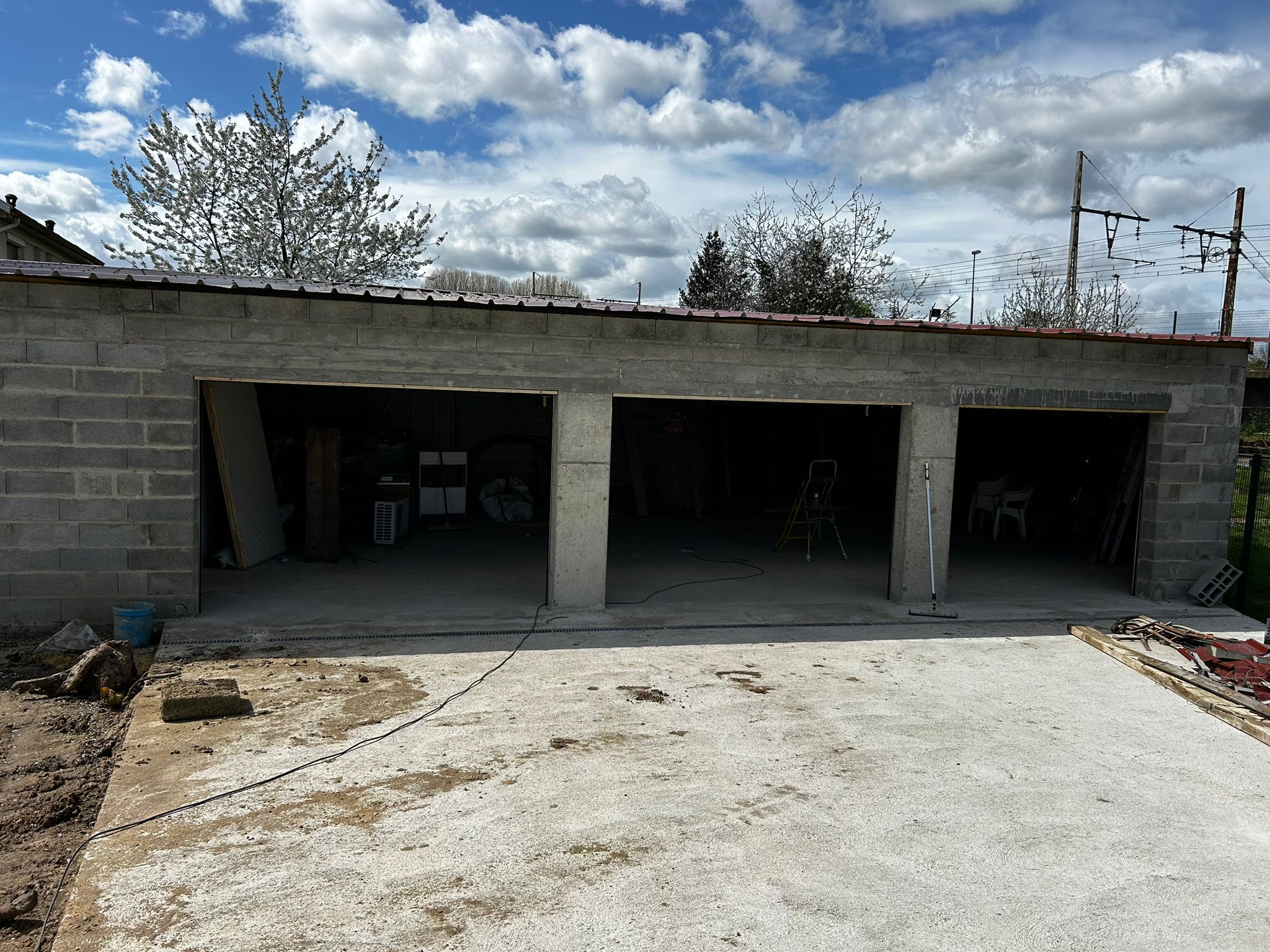 avant la pose des portes