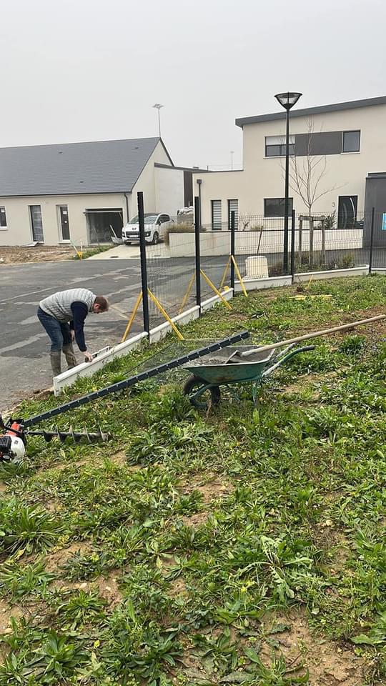Pose clôture Cantenay Épinard